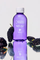 Cloud Theory Berry brush cleaner bottle, front label