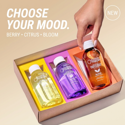 Cloud Theory Trio Box with Bloom, Citrus and Berry brush cleaners