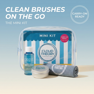 Cloud Theory Mini Kit with travel pouch, 50ml bottle, cleaning tin and microfiber towel