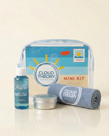 Cloud Theory Mini Kit in its clear travel pouch