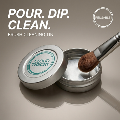 Cloud Theory aluminium cleaning tin for makeup brushes