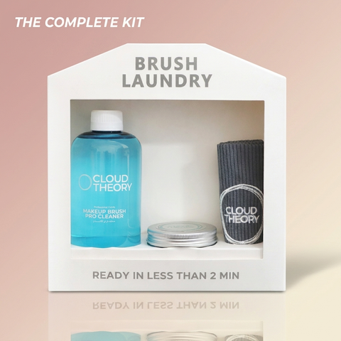 Cloud Theory Brush Cleaner Kit with 500ml bottle, cleaning tin and microfiber towel
